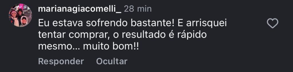 Comentário real de cliente FloraBe