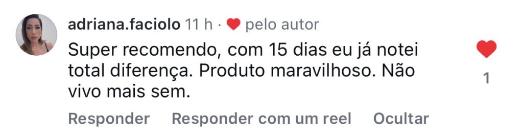 Comentário real de cliente FloraBe