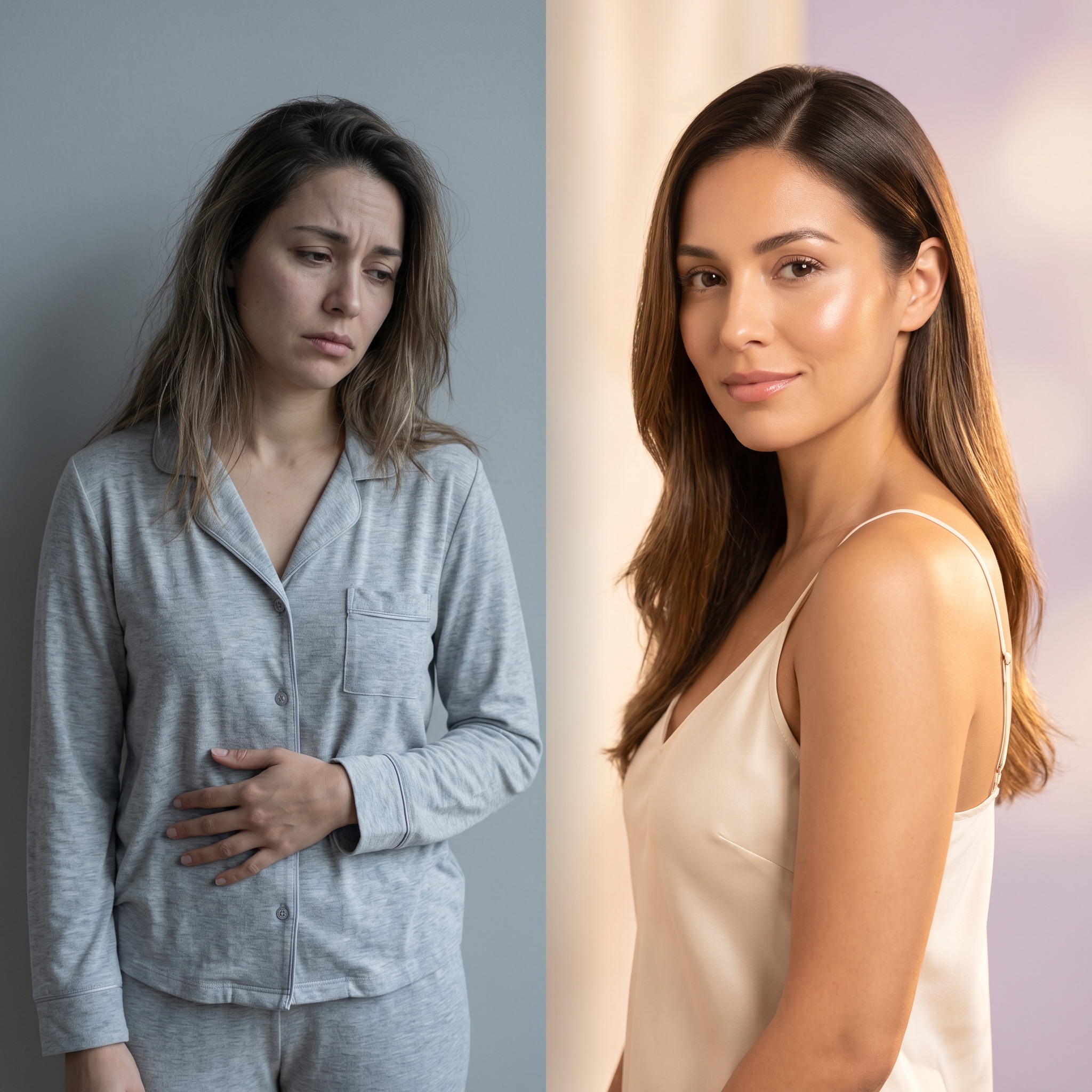 Antes e depois — mulheres que reequilibraram a flora íntima com FloraBe